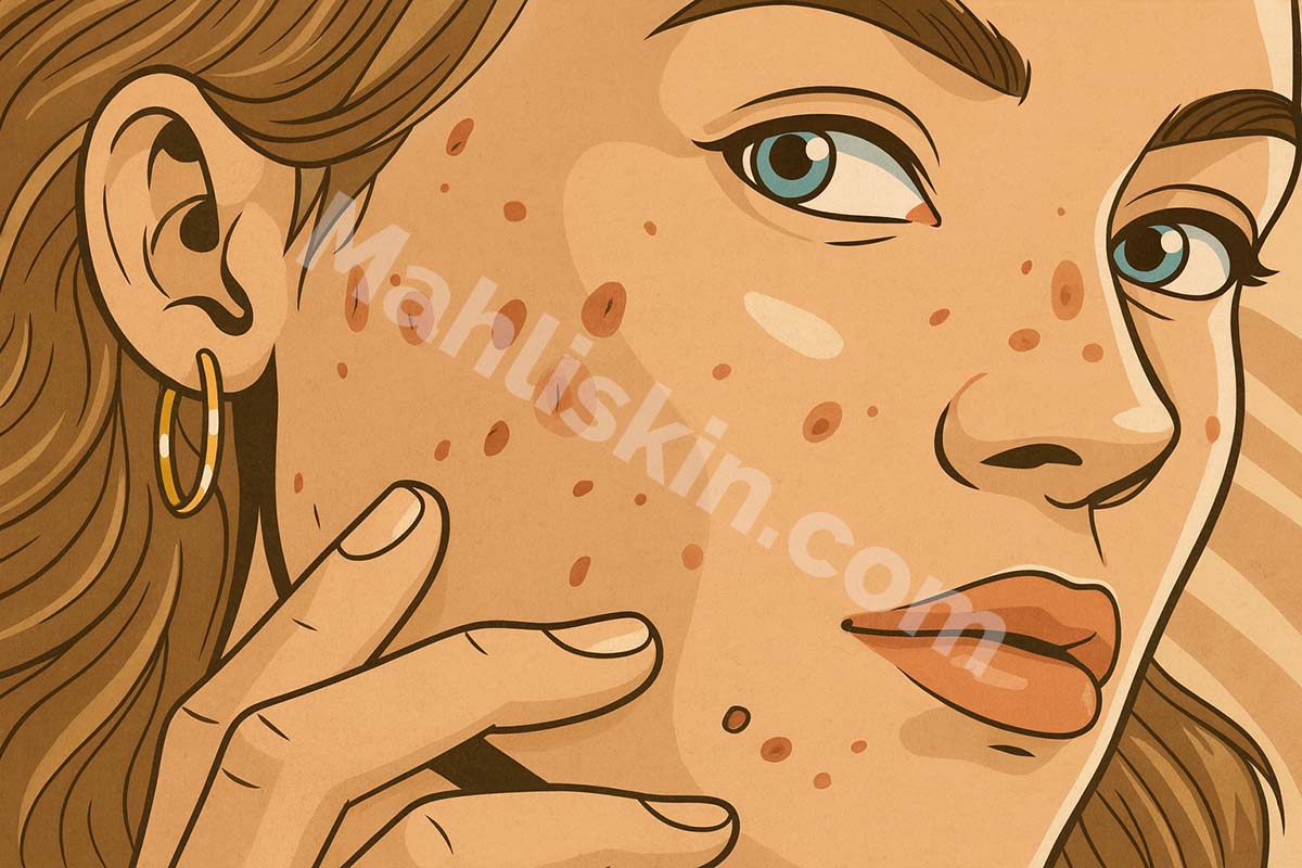 درمان جای جوش - ماهلی اسکین رفع لک پوستی، بهترین کرم برای جای جوش، درمان اسکار آکنه، درمان لک صورت، سرم ضدلک، روش‌های از بین بردن جای جوش، درمان لک قرمز صورت