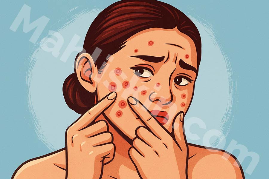 تأثیر استرس بر پوست-ماهلی اسکین-استرس و پوست-جوش استرسی-استرس و ریزش مو-خشکی پوست در اثر استرس-بیماری پوستی ناشی از استرس-درمان اثر استرس روی پوست-رابطه استرس و اگزما پسوریازیس