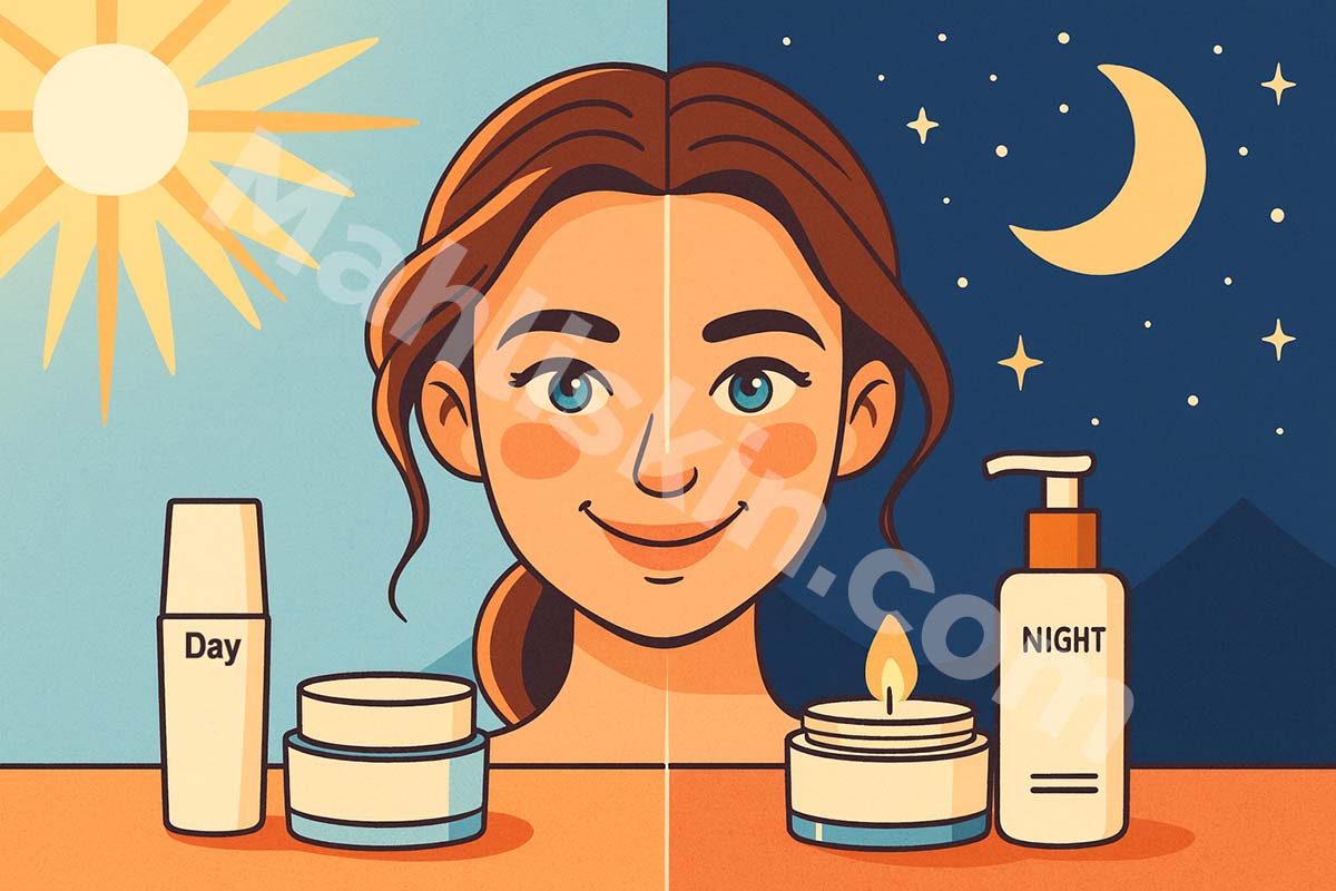 استفاده از تونر و سرم در روتین پوستی مراحل روتین مراقبت روزانه از پوست برای داشتن پوستی سالم-ماهلی اسکین